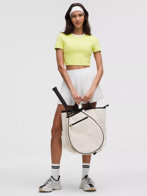 Tight-Fit Cropped Shelf-Bra T-Shirt *Light Support, B/C Cup