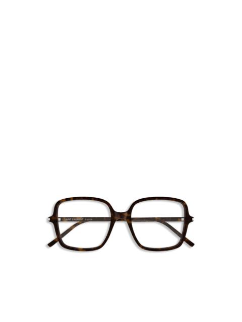 square-frame glasses