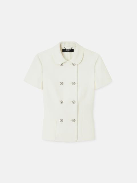 Double-Wool Crêpe Fitted Jacket