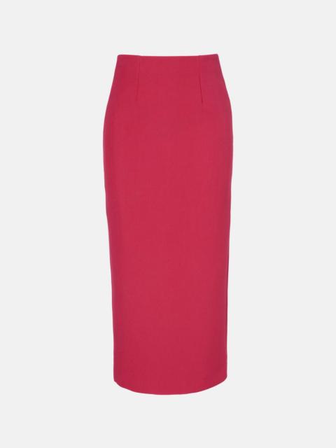 High-rise cady pencil skirt