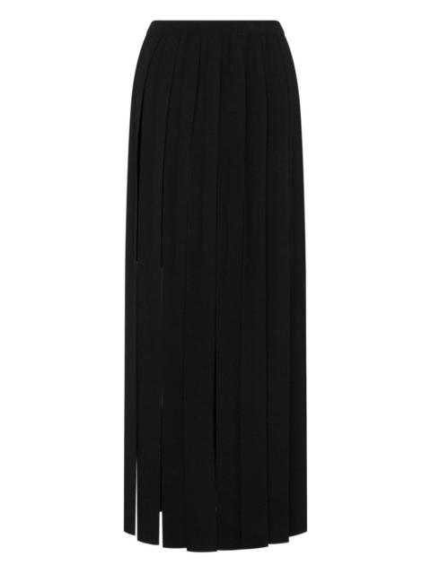 pleated maxi skirt