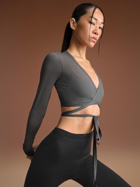 NikeSKIMS Weightless Layers Women's Long-Sleeve Wrap Top