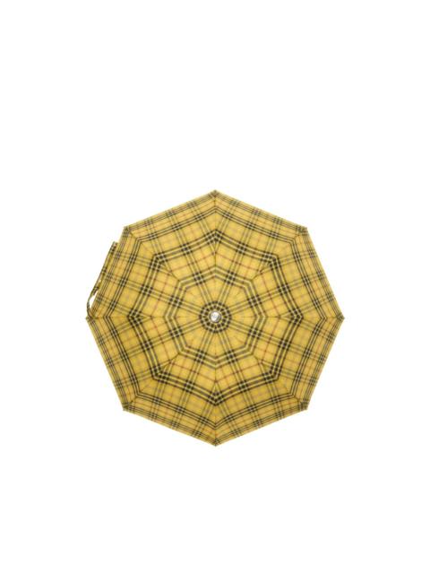 checked umbrella