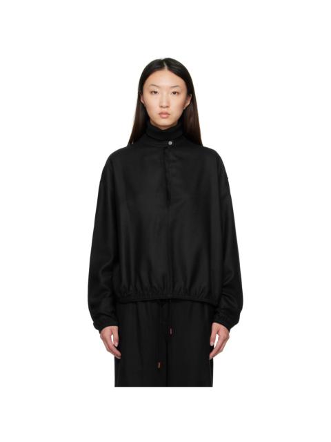 Navy Layered Neck Sweater