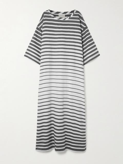 Striped Cotton-blend Maxi Dress