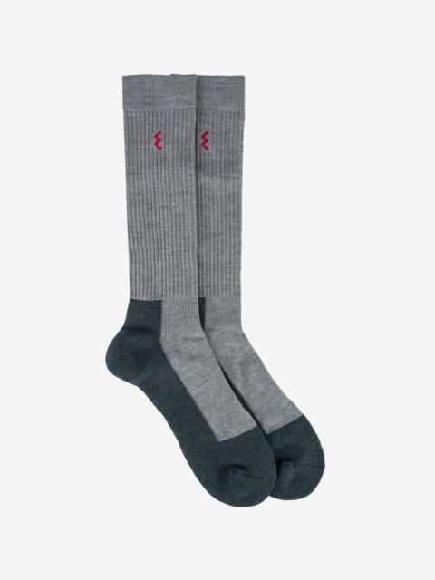 IRON HEART ENGINEER SOCKS - GREY/CHARCOAL