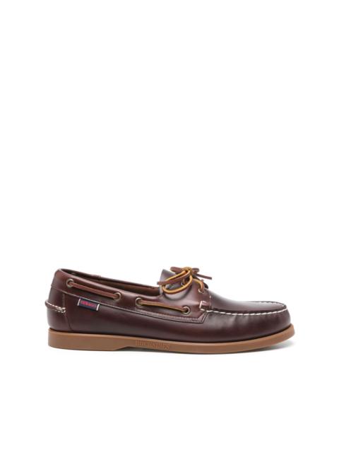 leather boat shoes
