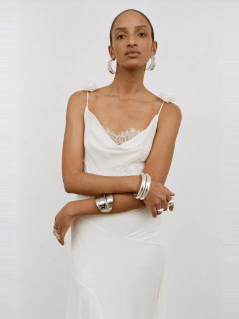 DIA MAXI DRESS IN IVORY CHIFFON