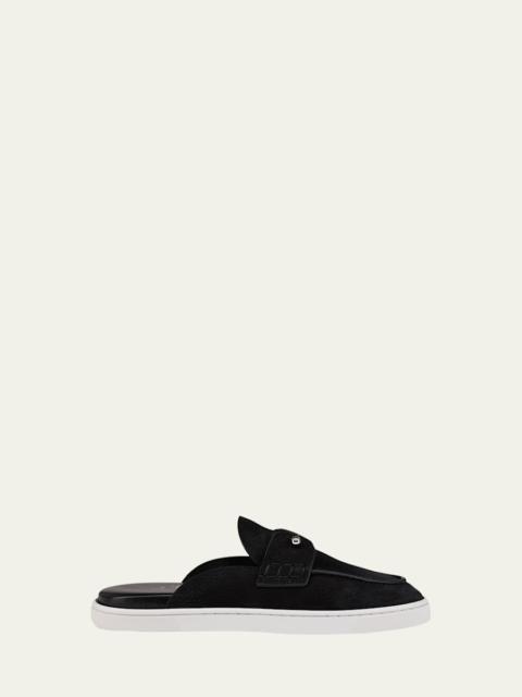 Chanme Donna Leather Boat Shoe Mules