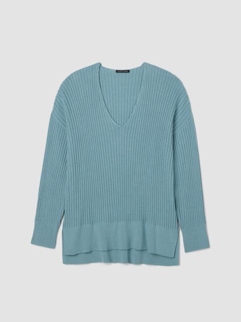 Peruvian Cotton Blend V-Neck Top