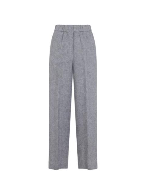 elasticated-waist trousers