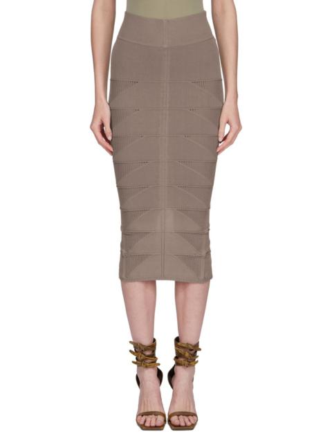 Jersey pencil skirt
