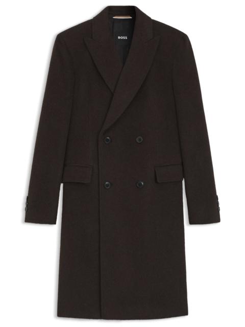 DOUBLE-BREASTED COAT IN AN ALPACA BLEND