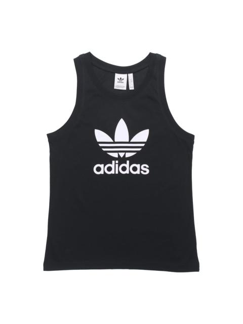 adidas originals Men's Trefoil logo Vest Black DV1509