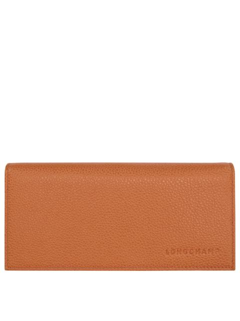 Le Foulonné Long continental wallet Amber - Leather