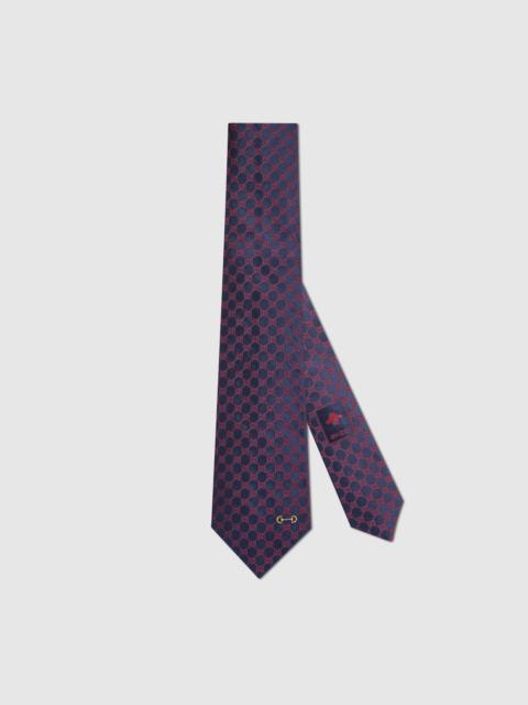 GG silk jacquard tie