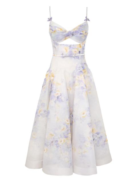 CRUSH TWIST FRONT MIDI DRESS