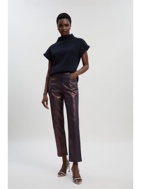 Metallic Coated Denim Skinny Jean