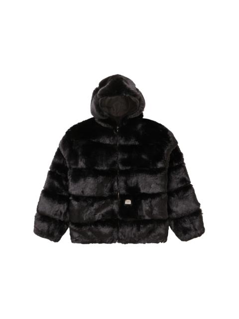 Supreme WTAPS Faux Fur Hooded Jacket Black