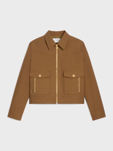 western blouson jacket IN cotton twill