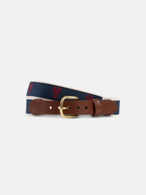 MADE-IN-USA RED LOBSTER MOTIF BELT
