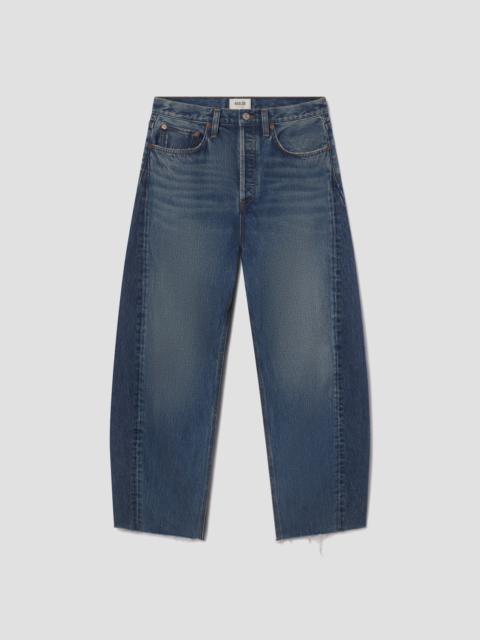 LUNA HIGH RISE PIECED TAPER IN SPLIT