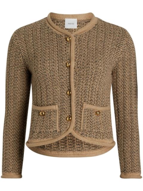 knitted fitted jacket
