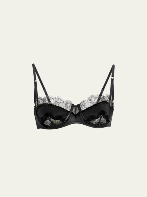 Sensuel Lace-Trim Underwire Balconette Bra
