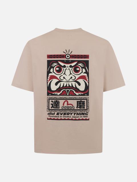 Seagull and Daruma Totem Print Regular Fit T-shirt