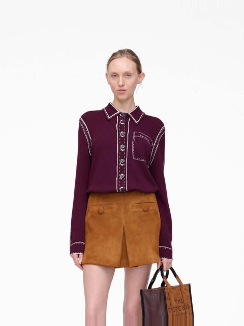 TROMPE L'OEIL KNIT BUTTON DOWN