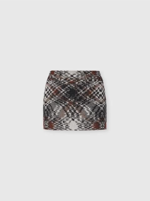 Mini Skirt in Jacquard Fabric
