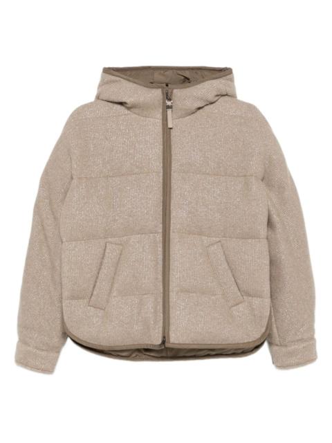 hooded puffer jacket