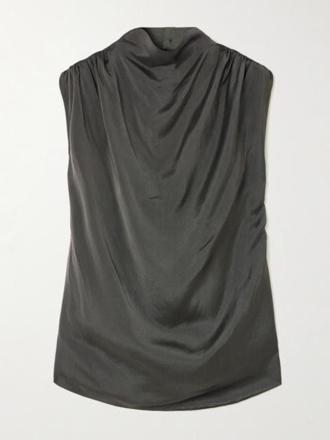 Penny Draped Satin Top