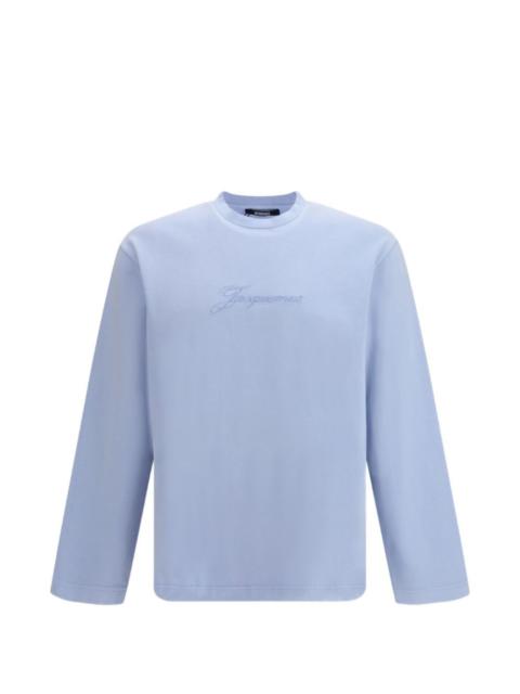 Le Pigmento long-sleeved embroidered T-shirt