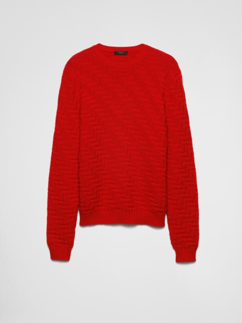 Wool and cashmere crew-neck sweater