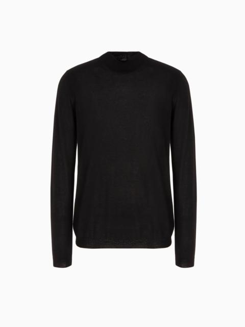 Icon cashmere mock-neck jumper