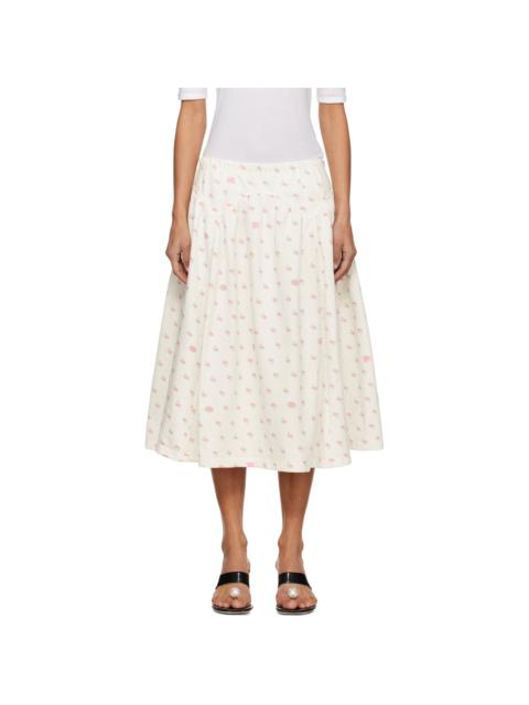 White Houston Midi Skirt