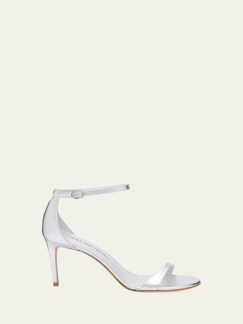 Nudist II Metallic Ankle-Strap Sandals