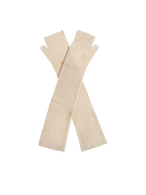 ribbed logo-detail gloves