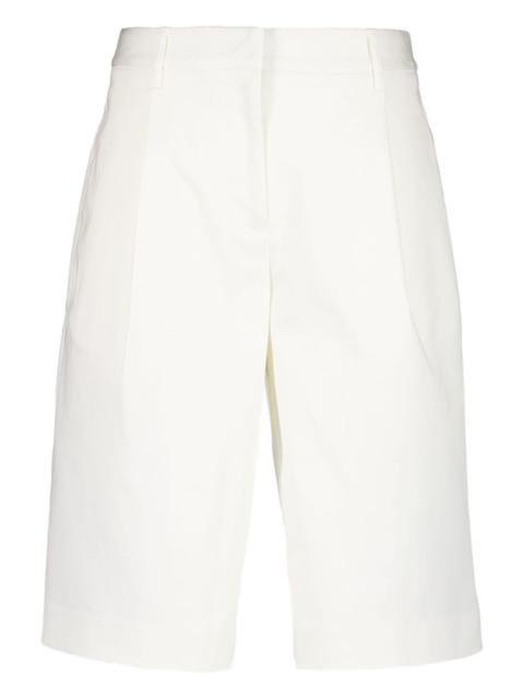 pleated chino shorts