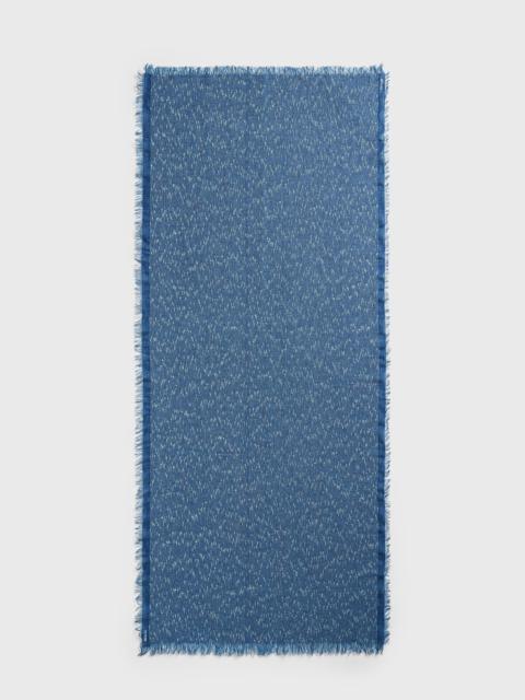 Bouclé sarong azure/white