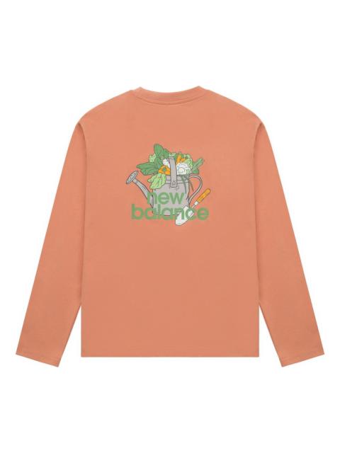 New Balance Logo Graphic Print Top 'Orange' AMT31329-SCE