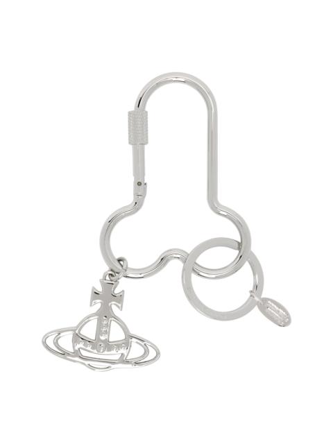 Silver Penis Carabiner Keychain