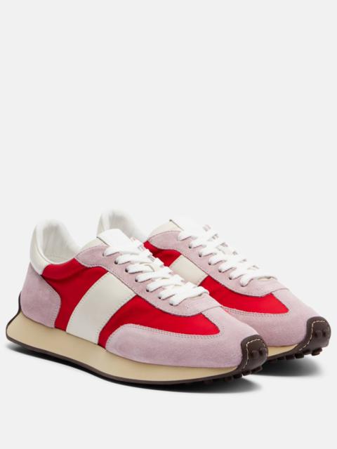 Runner suede sneakers