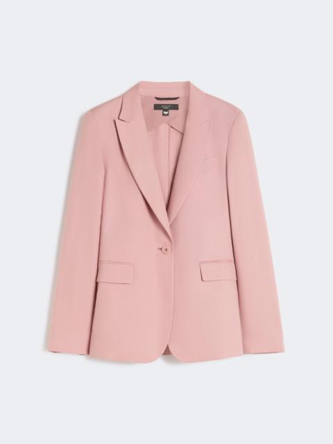 Linen and cotton canvas blazer - ANTIQUE ROSE