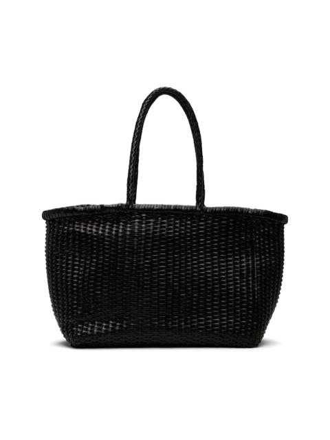 Black B Weave Big Tote