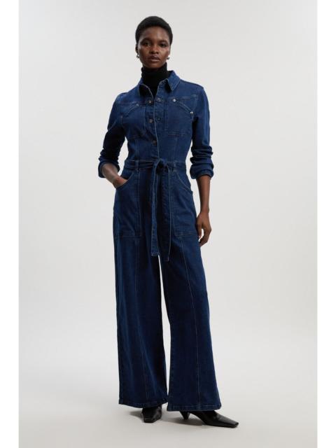 Denim Western Jumpsuit