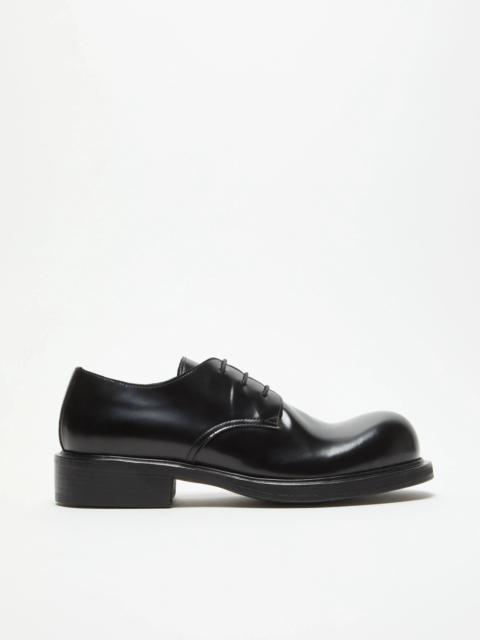 Lace-up leather shoes - Black