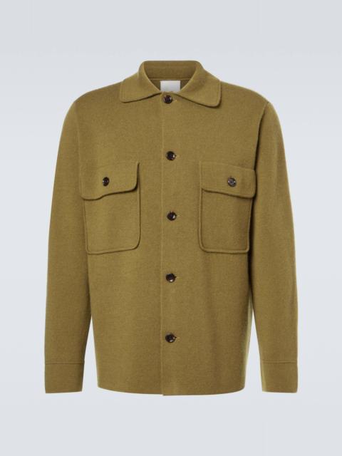 Wool and cashmere overshirt