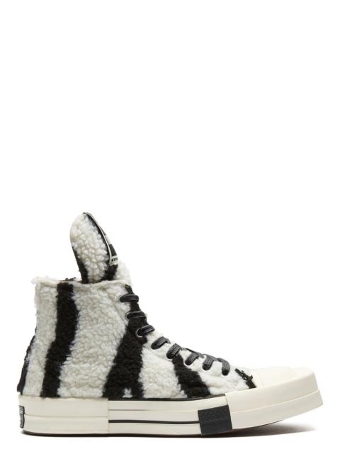 + Converse TURBODRK Chuck 70 Zebra-Print Faux Shearling High-Top Sneakers